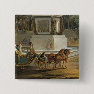 The Entrance to the Tuileries 2 Inch Square Button