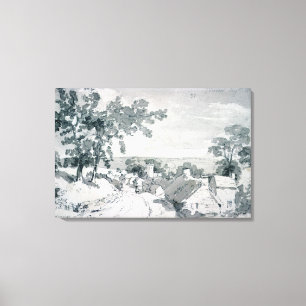 The Entrance to the Village of Edensor, 1801 Canvas Print