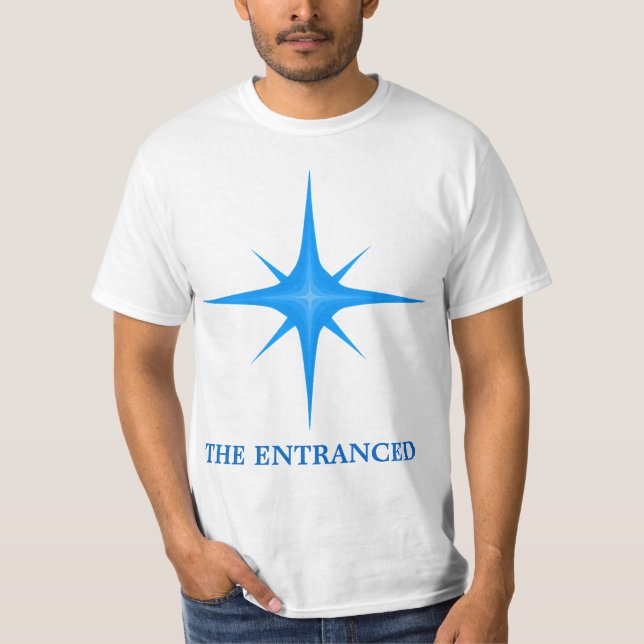The Entranced blue logo t-shirt (Front)