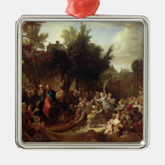 The Entry of Christ into Jerusalem, c.1720 Metal Ornament (Front)