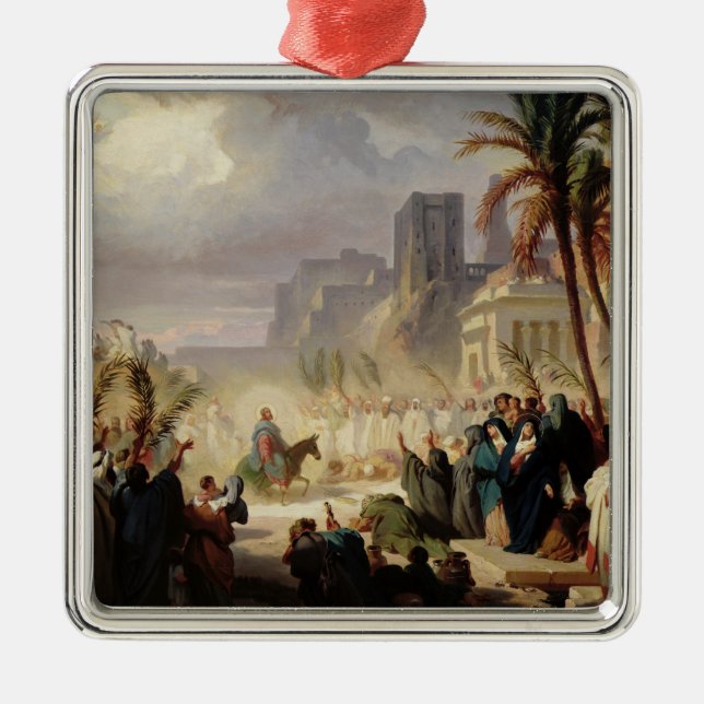The Entry of Christ into Jerusalem Metal Ornament (Front)