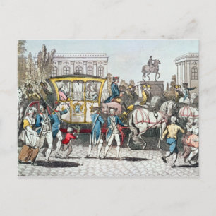 The Entry of Louis XVI  into Paris Postcard