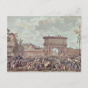 The Entry of the French into Milan Postcard