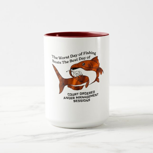 The Epic Fail Collection: Worst Day of Fishing  Mug (Center)