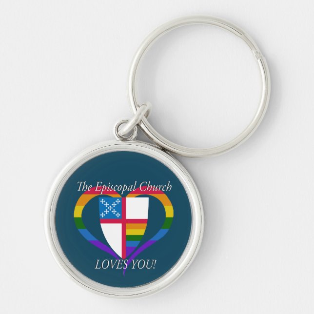 The Episcopal Church Loves You LGBTQ Keychain (Front)