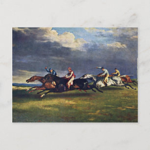 The Epsom Derby By Géricault Jean Louis Théodore ( Postcard