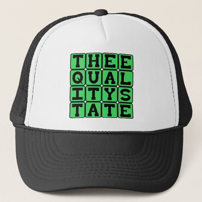 The Equality State, Wyoming Nickname Trucker Hat (Front)