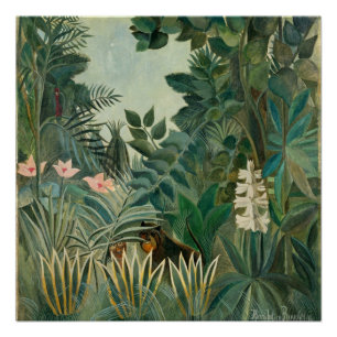The Equatorial Jungle, 1909 (oil on canvas) Poster