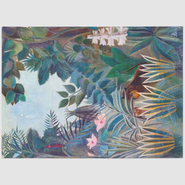 The Equatorial Jungle, Rousseau Tissue Paper (Front)