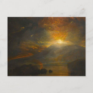 The Eruption of the Soufriere Mountains by Turner Postcard