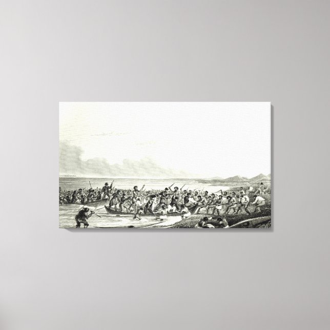 The Eskimoes Pillaging the Boats Canvas Print (Front)