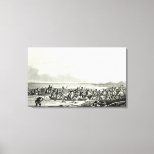 The Eskimoes Pillaging the Boats Canvas Print