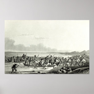 The Eskimoes Pillaging the Boats Poster