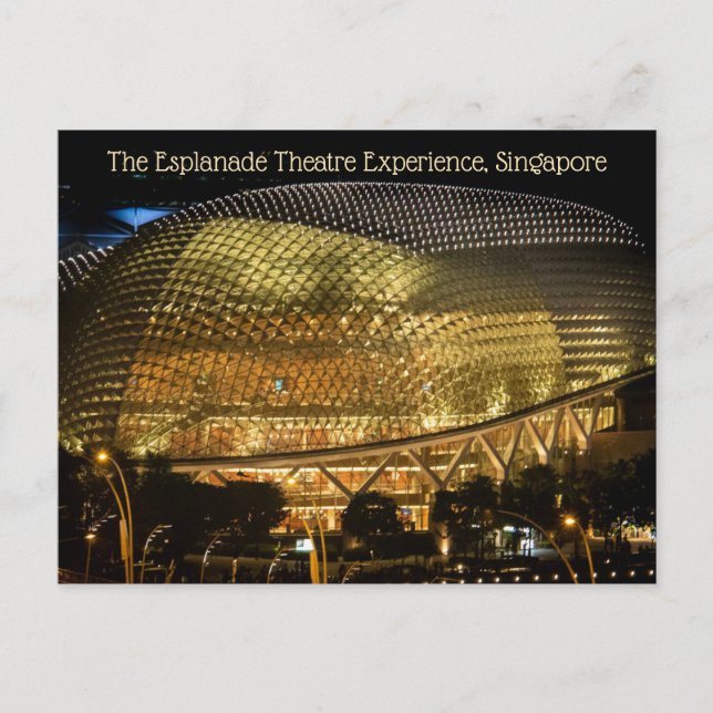 The Esplanade Theatre Experience, Singapore Postcard (Front)