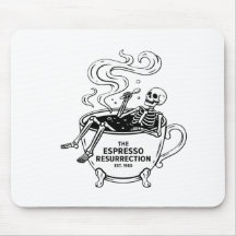 The Espresso Resurrection Funny Skeleton Coffee