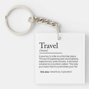 The Essence of Travel Keychain