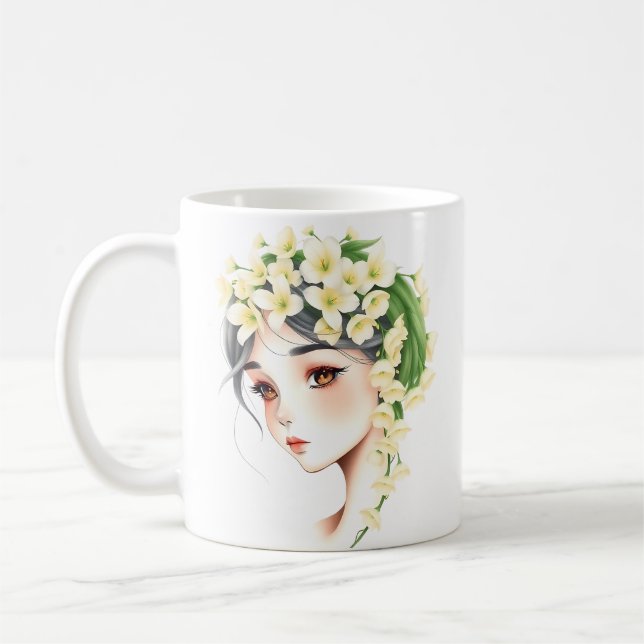 The Essence of Woman: Grace, Strength, and Beauty  Coffee Mug (Left)