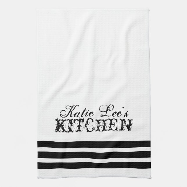 Thé et serviette de cuisine personnalisés à la cam (Vertical)