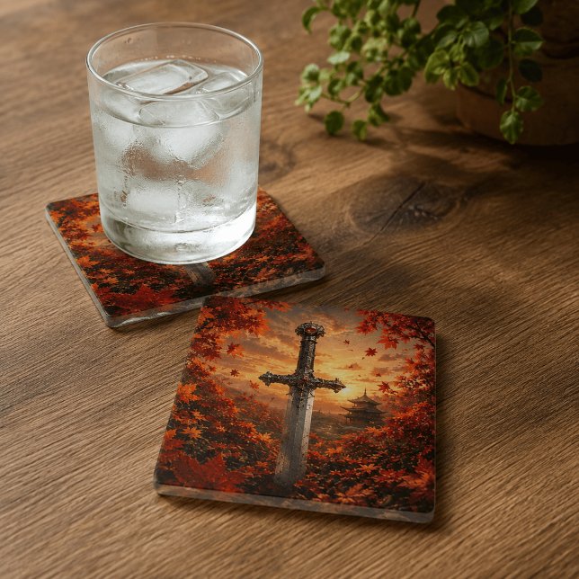 The Eternal Blade Saga Glass Coaster (Creator Uploaded)