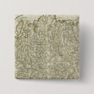 The European part of the Russian Empire 2 Inch Square Button