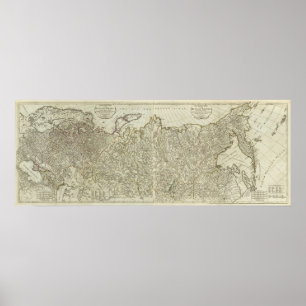 The European part of the Russian Empire Poster