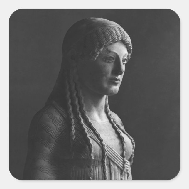 The Euthydikos Kore Square Sticker (Front)