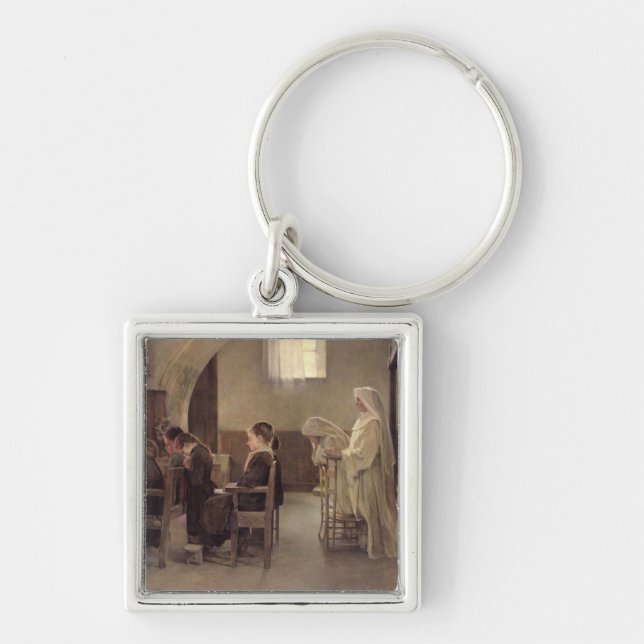 The Eve of the First Communion, before 1890 Keychain (Front)