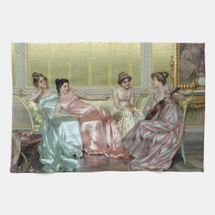 The Evening by Vittorio Reggianini Kitchen Towel