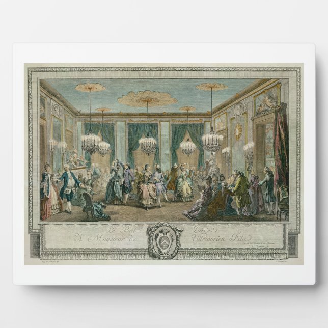 The Evening Dress Ball at the House of Monsieur Vi Plaque (Front)