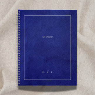 The Evidence | Indigo Leather & Silver Scholar Notebook