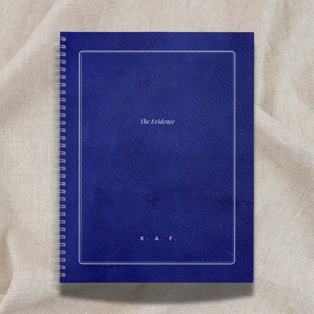 The Evidence | Indigo Leather & Silver Scholar Notebook (Creator Uploaded)