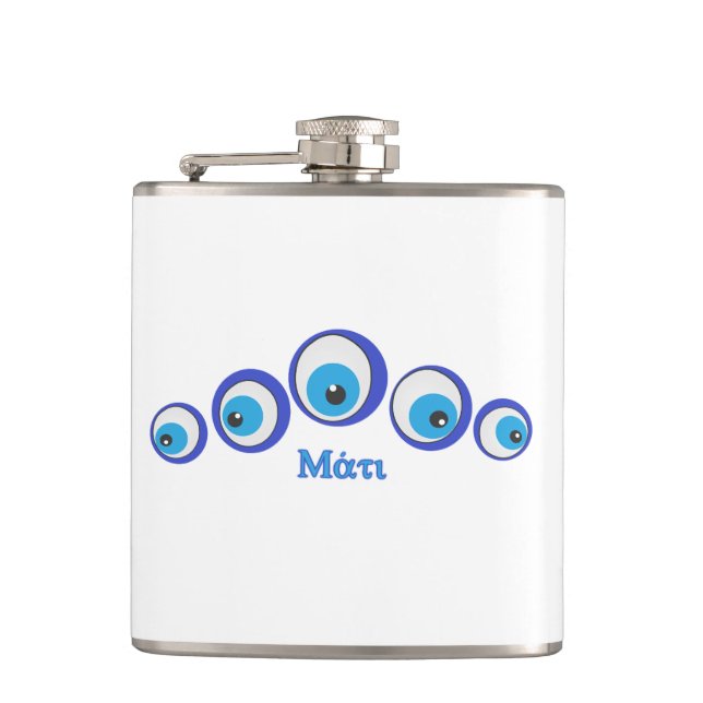 The Evil Eye Hip Flask (Front)