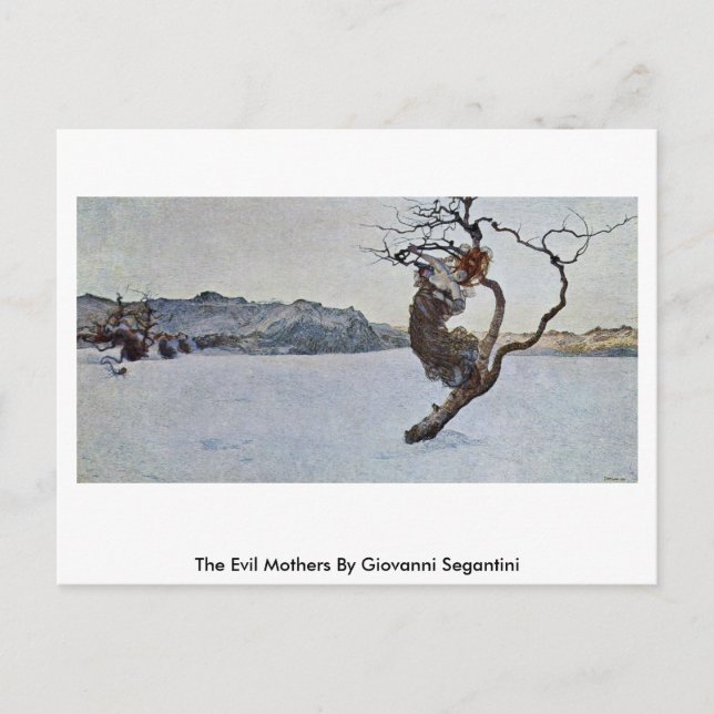 The Evil Mothers By Giovanni Segantini Postcard (Front)