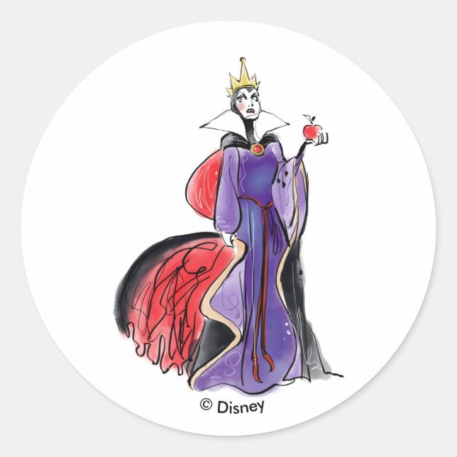 The Evil Queen | In Evil Thought Classic Round Sticker (Front)