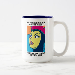 The Evil Queen   Mirror Mirror on the Wall Two-Tone Coffee Mug
