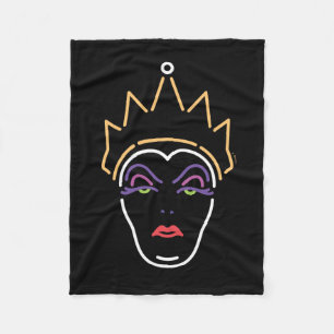 The Evil Queen Neon Face Fleece Blanket
