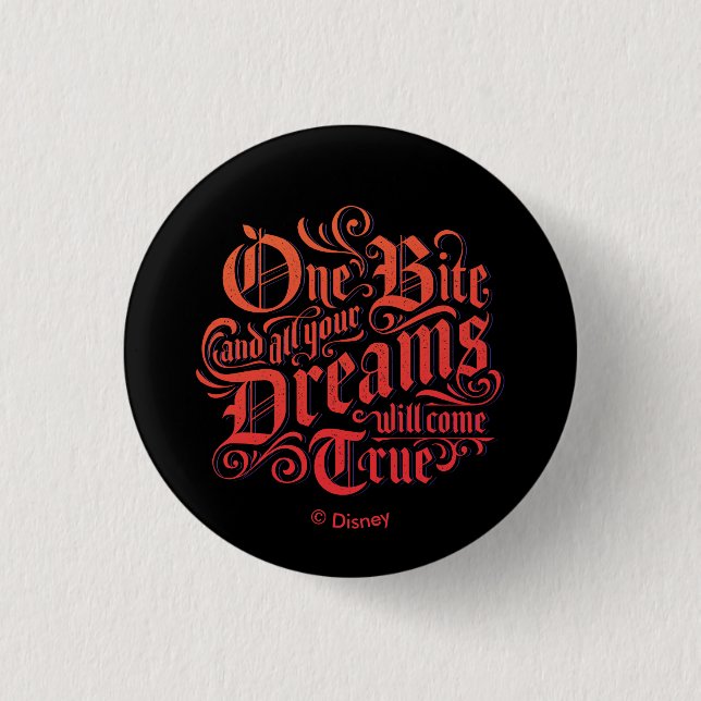 The Evil Queen | One Bite 1 Inch Round Button (Front)