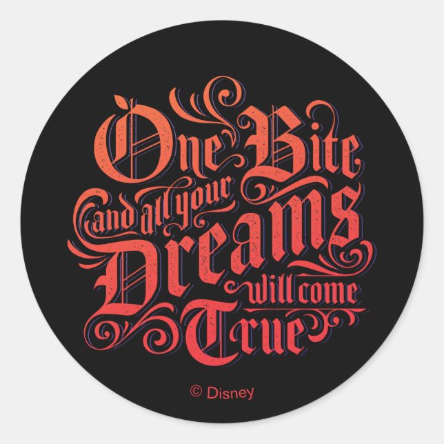 The Evil Queen | One Bite Classic Round Sticker (Front)