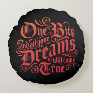 The Evil Queen   One Bite Round Pillow