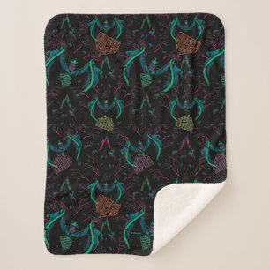 The Evil Queen Pattern Sherpa Blanket