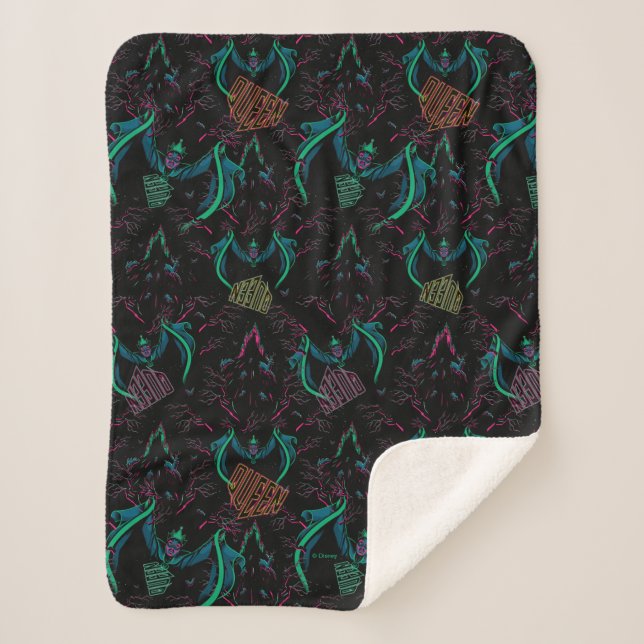 The Evil Queen Pattern Sherpa Blanket (Front)