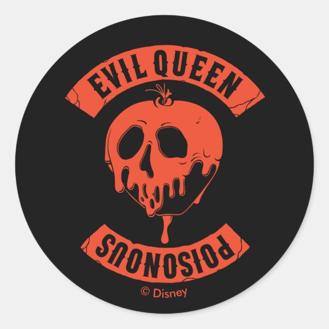 The Evil Queen | Poisonous Classic Round Sticker (Front)