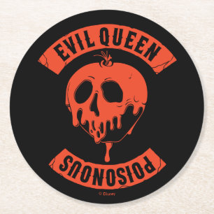 The Evil Queen   Poisonous Round Paper Coaster