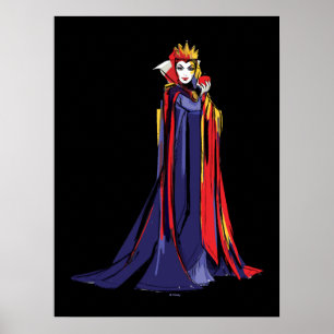 The Evil Queen   Pose With Apple Poster