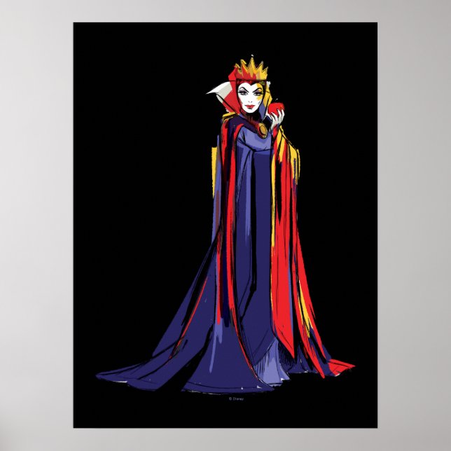 The Evil Queen | Pose With Apple Poster (Front)