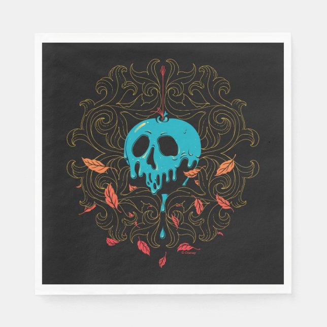 The Evil Queen | Skull Apple Design Napkin (Front)