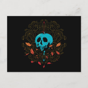 The Evil Queen   Skull Apple Design Postcard