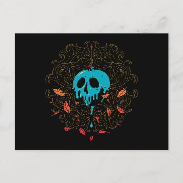 The Evil Queen | Skull Apple Design Postcard (Front)