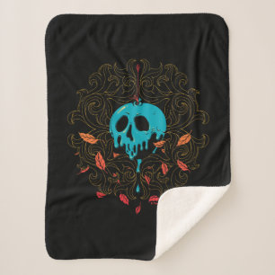 The Evil Queen Skull Apple Design Sherpa Blanket