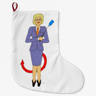 The Evil Teacher Large Christmas Stocking